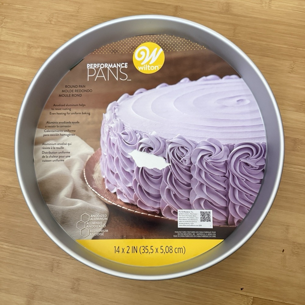 NEW‎ Wilton Performance Cake Pan-Round 14"X2" Anodized Aluminum